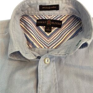 Tommy Hilfiger Golf Light Blue Button Down Shirt Men’s Size M